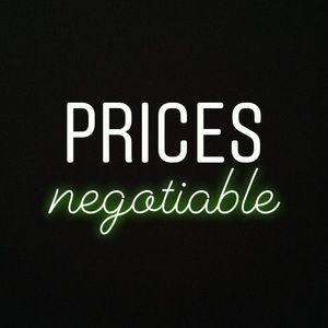 Prices are negotiable !